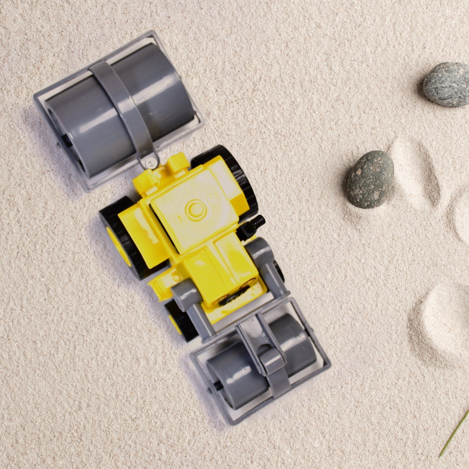 Toy excavator with working parts. Toy excavator with working parts.